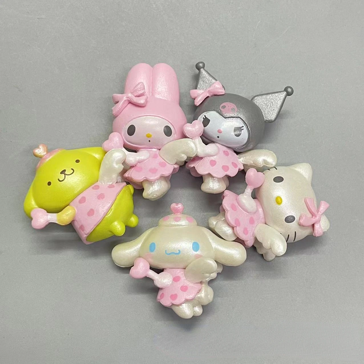 

Sanrio ангел Купидон серия Kuromi My Melody торт милое украшение исцеляющая Кукла Kawaii Аниме подарок для девочки