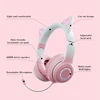 40654-35da38.jpg ecouteur sans fil Bluetooth à lumière LED, casque nickel é, écouteurs stéréo HiFi avec micro pour filles Kawaii