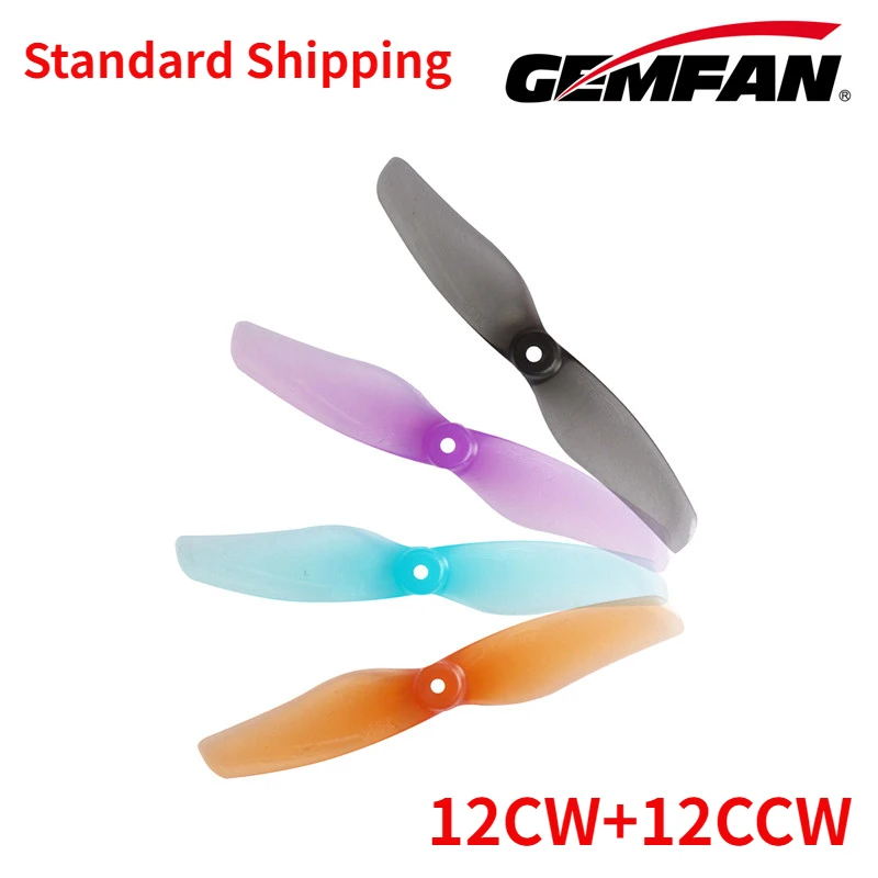

12 пар (12CW + 12CCW) Gemfan Hurricane 2008 2X0.8 51 мм 2 Лопасти PC Propeller для FPV Freestyle 2 дюйма Micro Indoor Drones 1002 1102