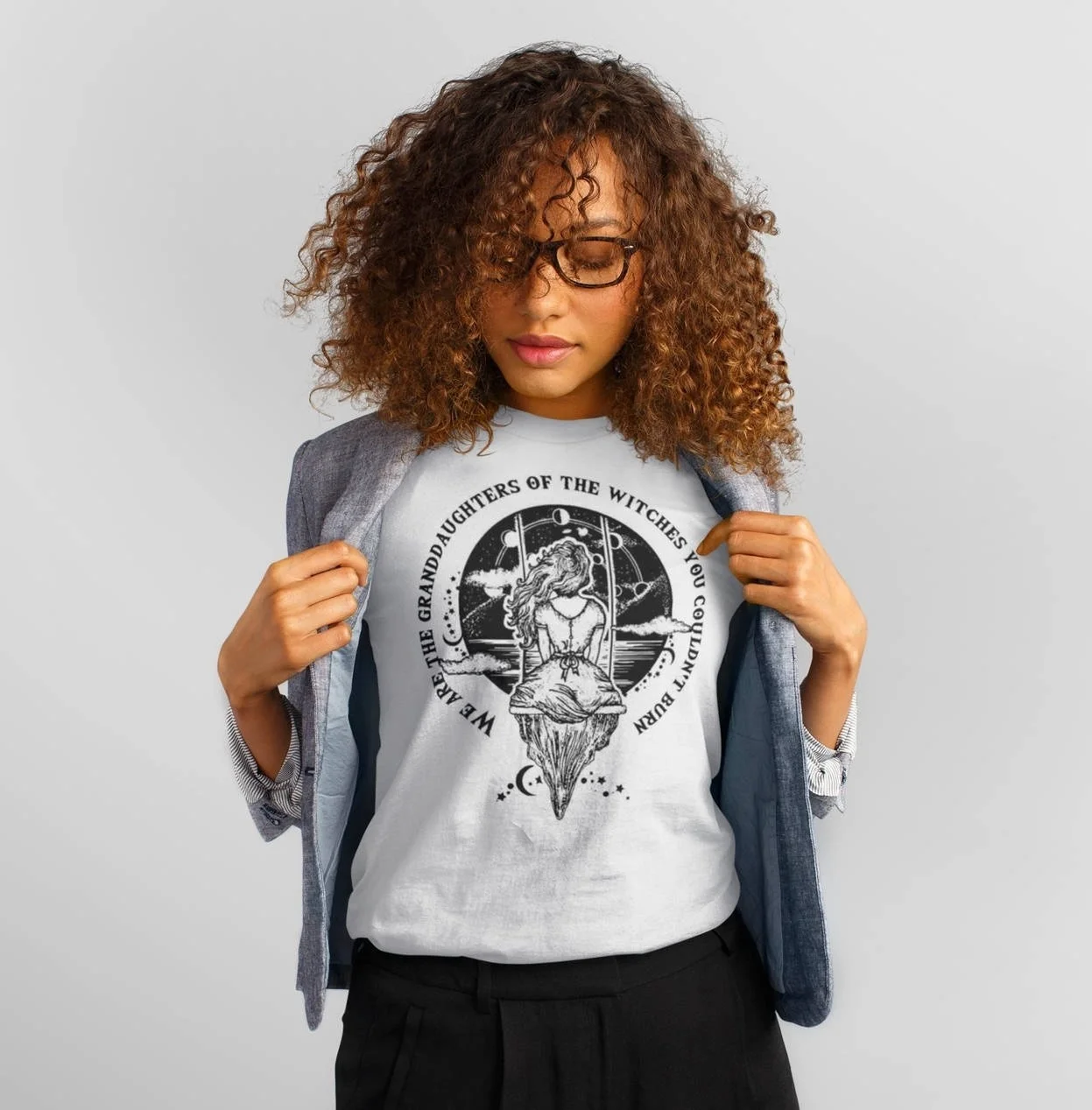 

We Are the Granddaughters of the Witches You Couldn't Burn Feminist Feminism Witch Feminist Quote Nevertheless She Persisted Tee