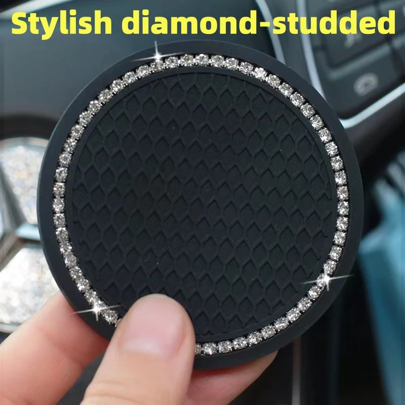 Car Cup Holder Coasters Non-slip Rubber Mat 2pcs for Bottle Holder