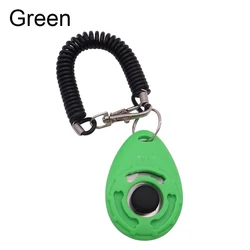 Pet Training Clicker with Adjustable Wrist Strap - Easy - to - Use Sound Key Chain for Effective Animal Training (Green)