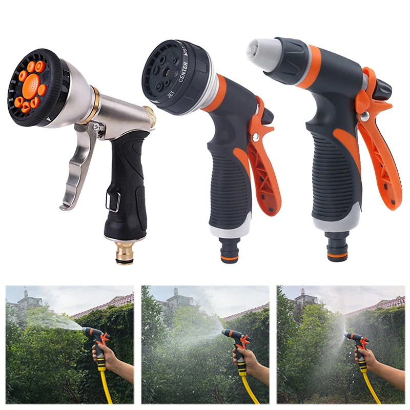 Water Spray Gun High Pressure Car Washer Multi Function Hose Spray