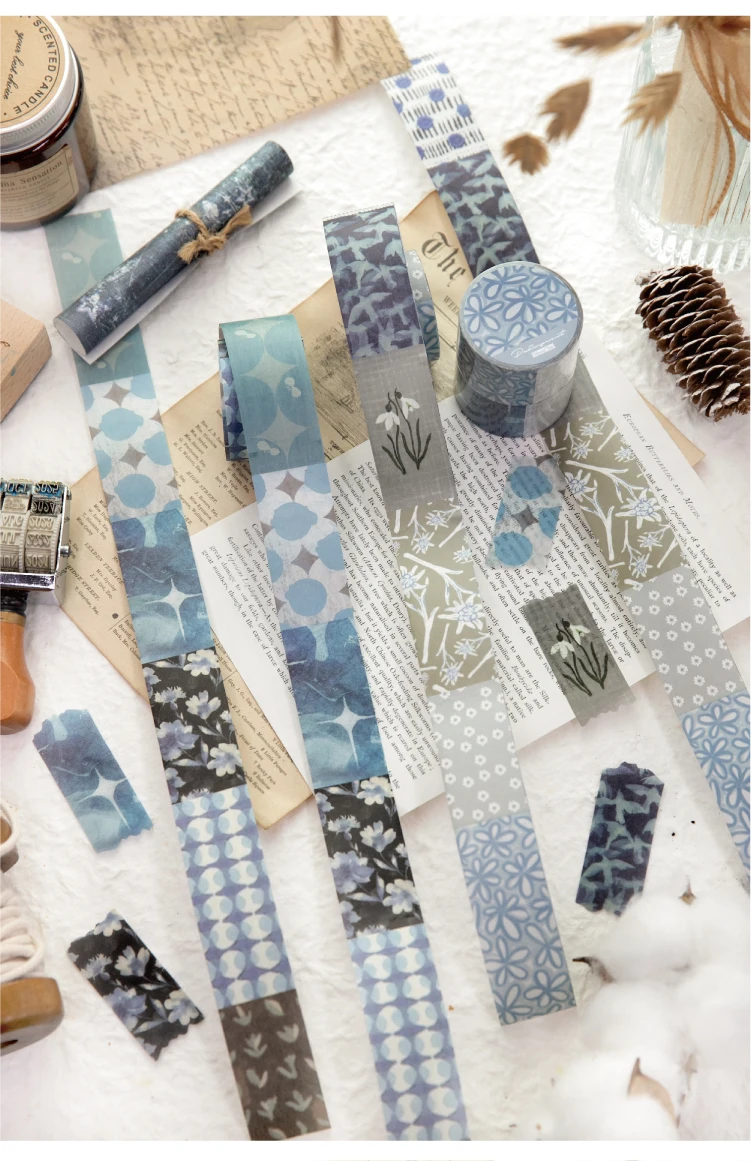 Journal GO 3m Kreative Muster Klebeband-Sticker für Collage Junk Journal Scrapbooking Deko Handgemachtes Masking Tape Schreibwaren – Detail 18