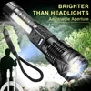 Zoomable Super Bright Flashlight 30W 7Mode COB LED Tactical Flashlight Portable Rechargeable Outdoor Lamp Built in Battery 1