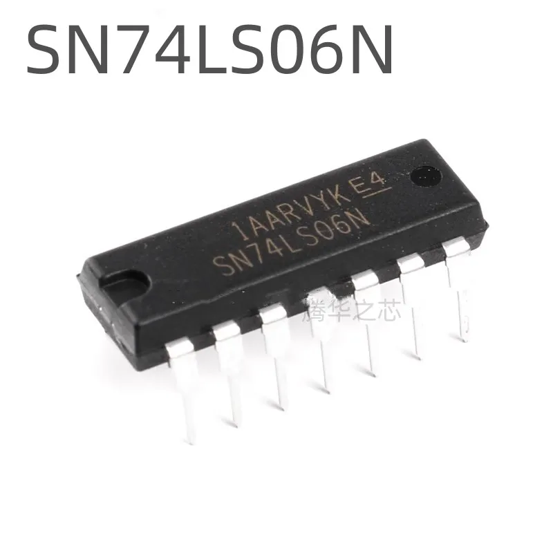 

10PCS new in-line SN74LS06N logic chip gate and inverter inverter DIP14