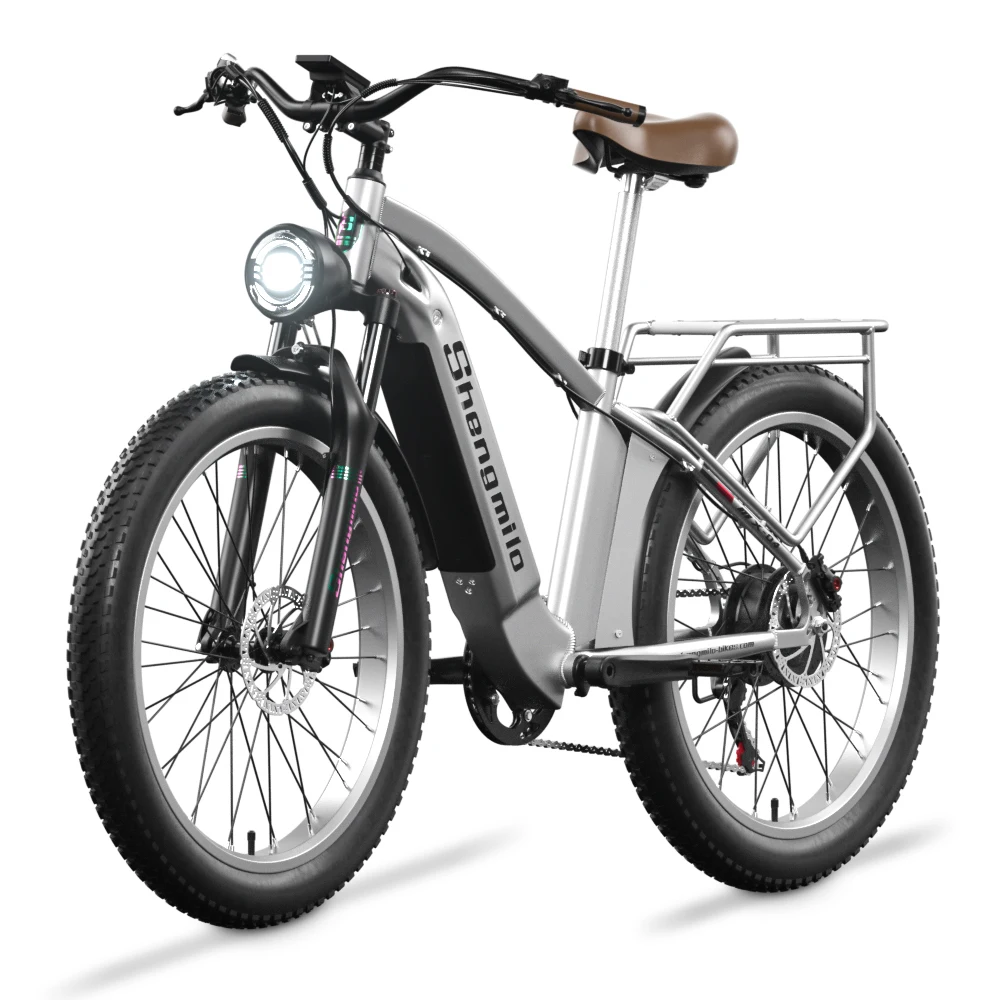 EU Warehouse 500W Ebike 48V Aluminium Alloy Shimano 7 Speed Hydraulic Brake Lithium Battery Electric Motorcyclecustom engwe p26 mountain e bike 26 inch tire 36v 250w motor 25km h max speed 17ah battery 100km range shimano 7 speed gear front suspension electric bike blue