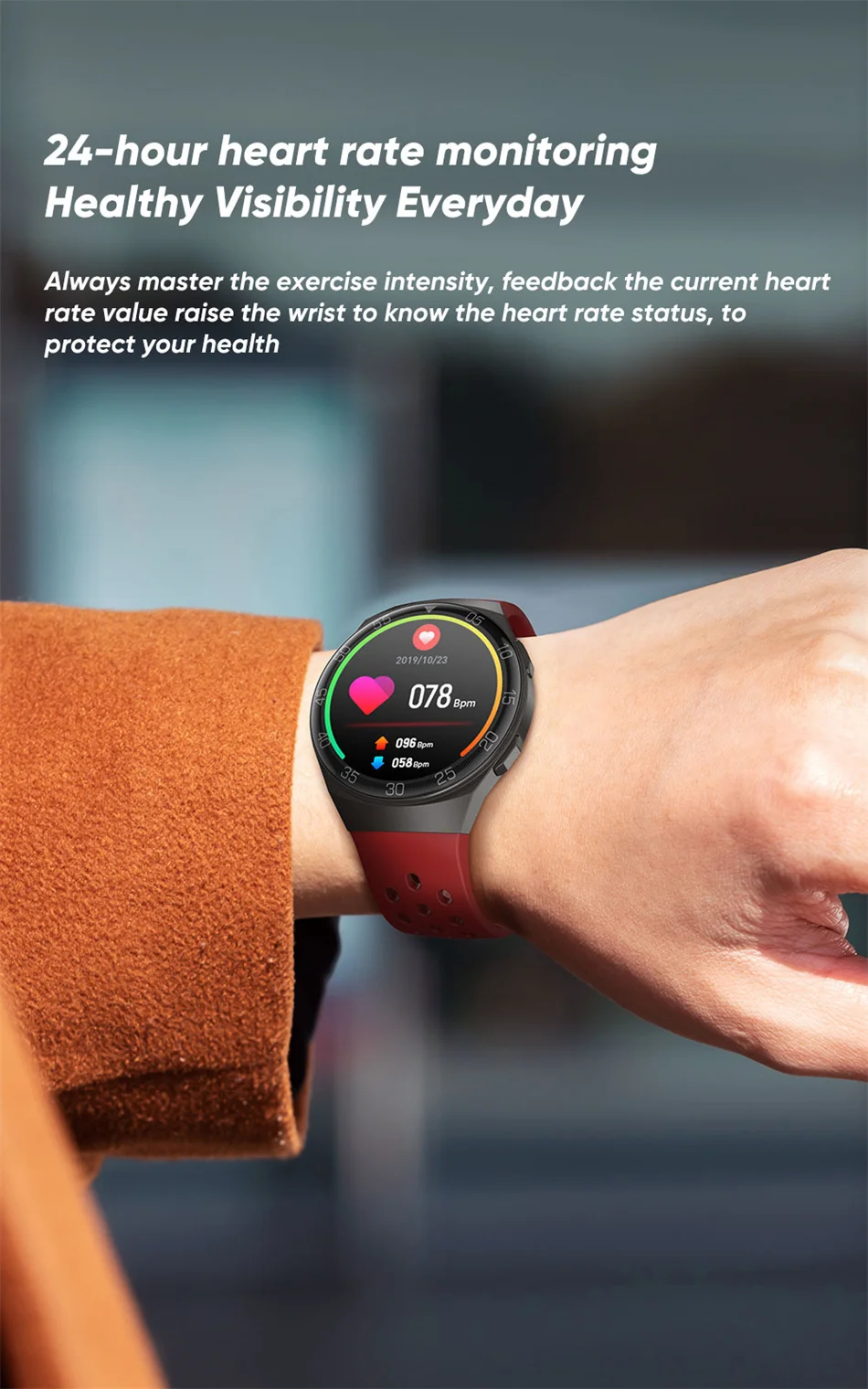 NEW 1.28-inch Full Color Touch Screen Sport Smartwatch Men Women Fitness Tracker Waterproof Smart Watch For Huawei Xiaomi IOS