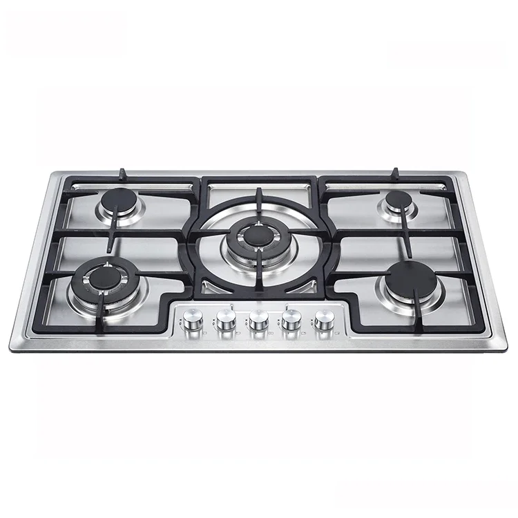 5 Burns 4 Burns Gas Stove Built In Hob Stove Home Appliances With Safety