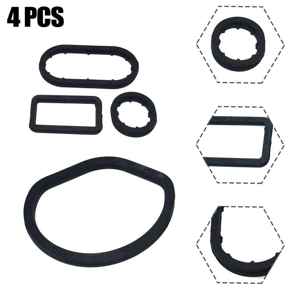 

4pcs Car Rubber Oil Filter Housing Seal Kit 1121840061/1121840161/1121840261 For Mercedes W163 W202 W203 W208 W210 W211 W220
