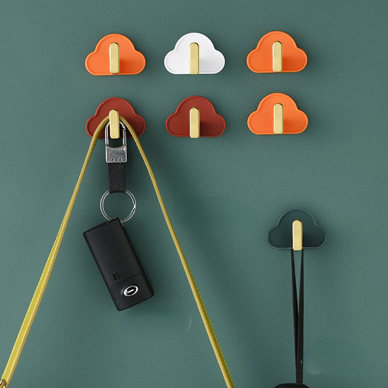 

4 шт., настенные крючки для полотенец в форме облака