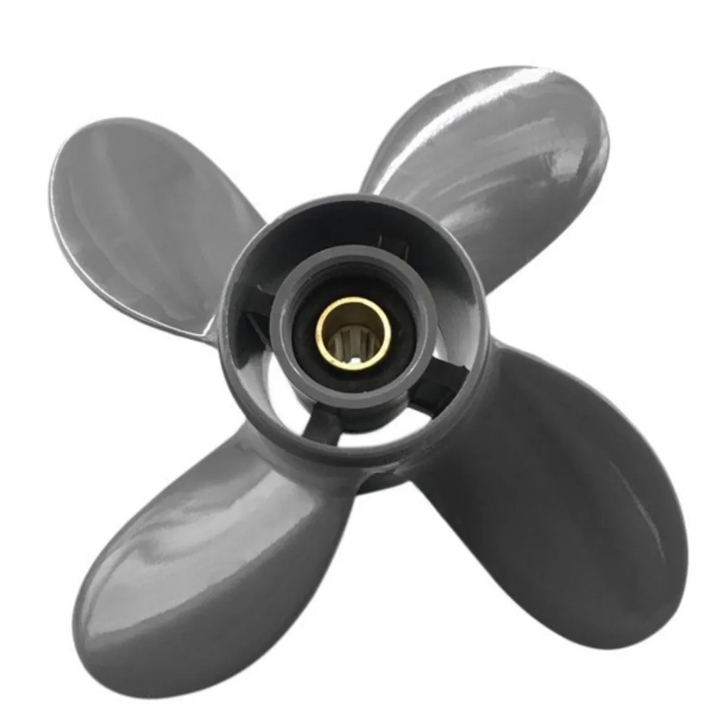 Honda Yamaha Propeller Aluminum Alloy Blade 4 Blade 8 Teeth 9-1/4*11 Marine Outboard Engine Propeller Blade 28t 30 teeth htd 3m timing pulley pitch 3mm aperture 4 5 19 20mm aluminum alloy synchronous gear pulley width 6 10 15 20mm