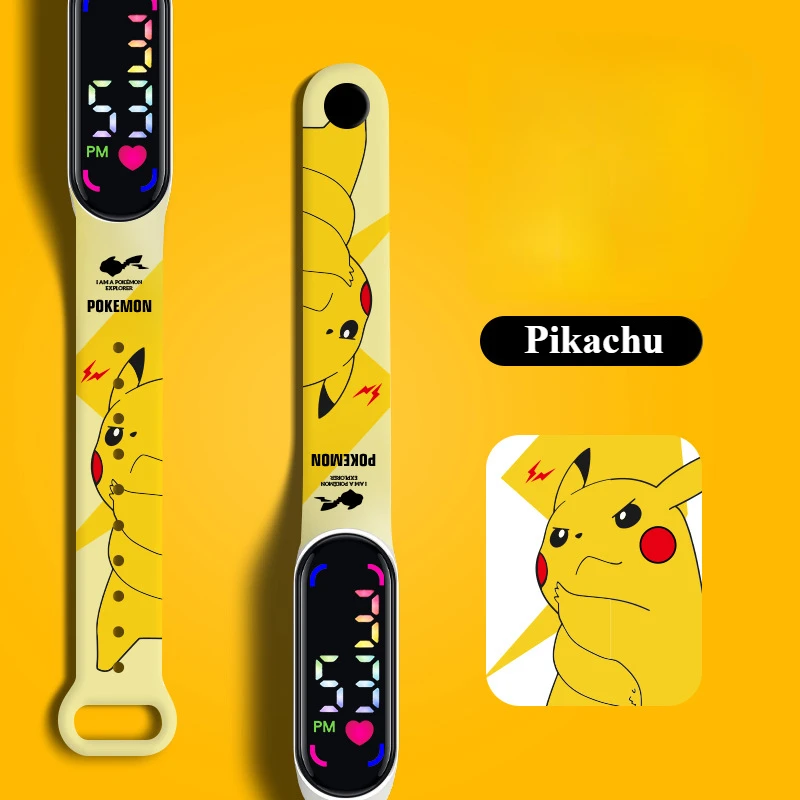LED Touch Control Waterproof Kids Sport Watch with Silicone Strap