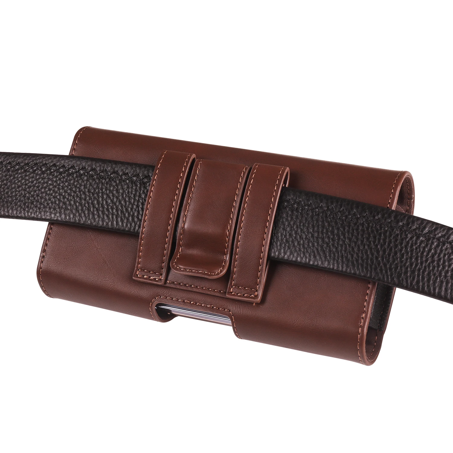 Hochwertige zweilagige horizontale Taillen-Handytasche für iPhone 16 Pro Max, Herren-Karten-Ledertasche für Samsung S24 Ultra 6,7 Zoll -6,9 Zoll – Detail 14