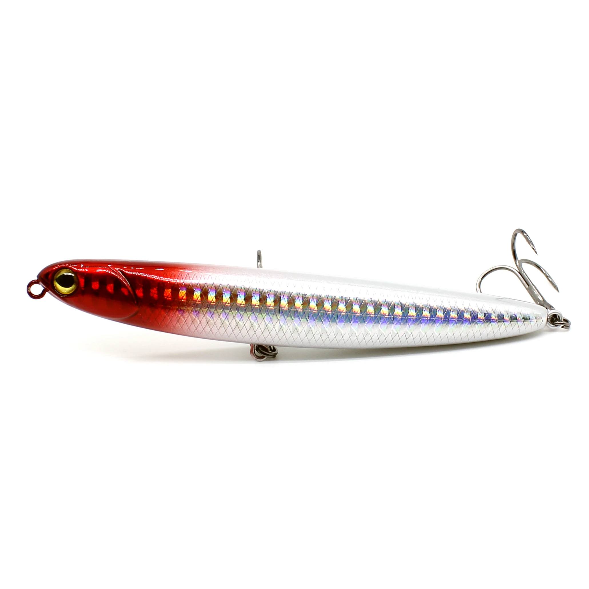 AOCLU-Harter Köder zum Angeln, Schwimmender Bleistift, Minnow Rassel, Shallow Rassel, Minnow, Süßwasser, Seabass Angeln, 105mm, 13,9g – Detail 11
