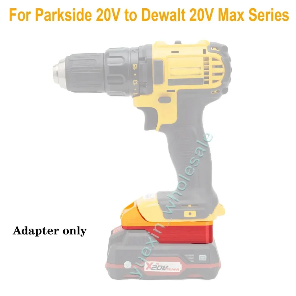Adattatore Di Conversione Batteria Per Lidl Parkside X20V Li-Ion A Per Strumenti Cordless Dewalt 20V Max (Non Includere Strumenti E Batteria)