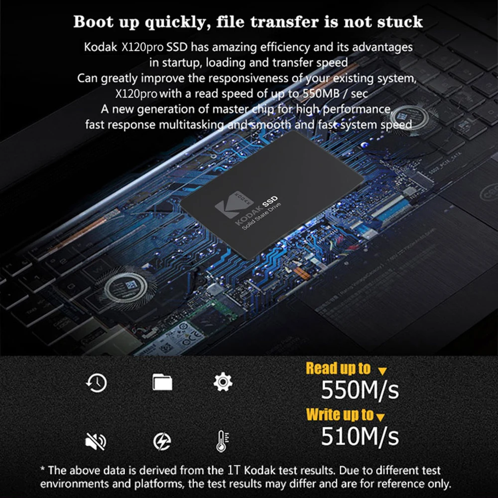 KODAK X100 2.5 INCH SATA3 120GB SSD Disk HDD SATA III SSD 480GB Metal Internal Solid State Hard Drive for laptop computer best internal ssd for ps4