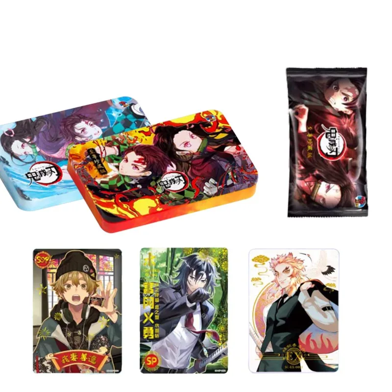 Demon Slayer Collection Cards Booster Box Premium Limited Ssp Flash Ex Bronzing Thick Card Table Game Gift