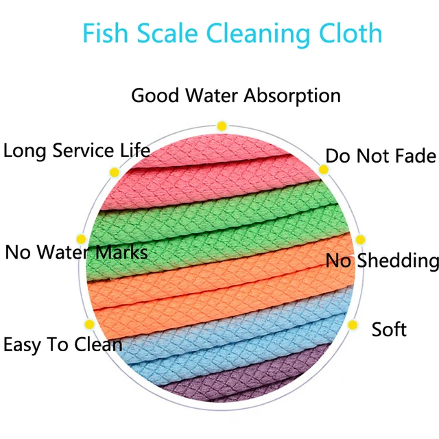 Konyhai Tisztító Törülközőt Anti Zsírok Törlése Rongyok Abszorbeálódó Halak Skála Törlőkendő Ruhás Üveg Ablak Abszorbens Tisztítószekrény 30*40 - Image 2