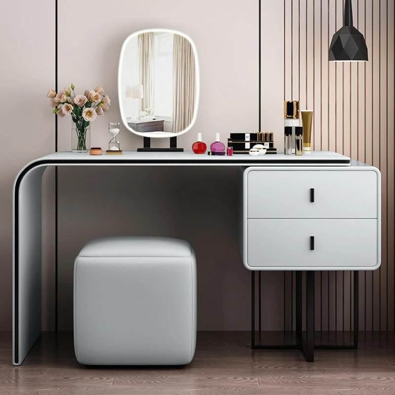 

Bedroom Mirror Dressers Mobile Shelf Nightstand Nordic Storage Stool Cabinet Wood Dressers Makeup Coiffeuse Luxury Furniture