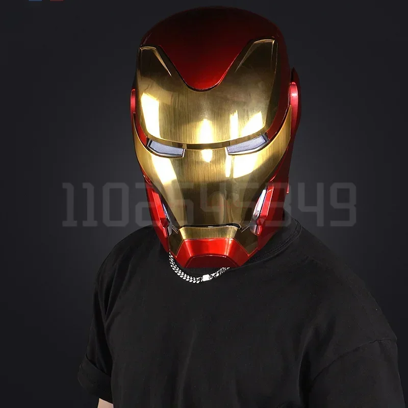Voice-activated Deformation Helmet Anime Iron Man Mk50 Collection Figures Wearable Around Animation Derivatives Model Toy Gift