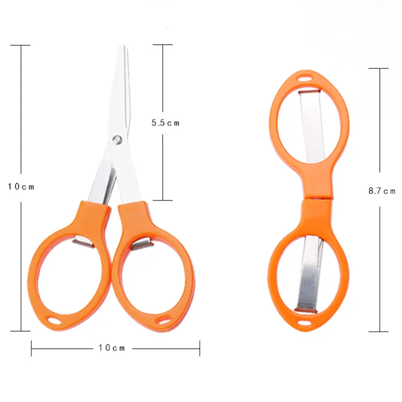 8 Words Foldable Scissors Stainless Steel Camping Travel Scissors