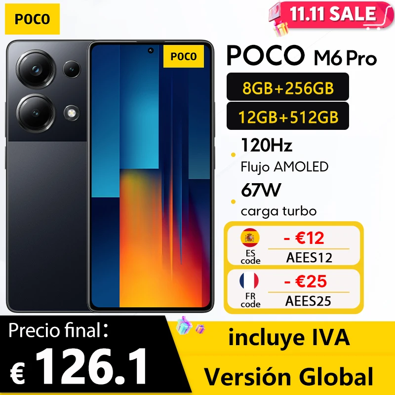 Smartfon POCO M6 Pro za $165.17 / ~678zł