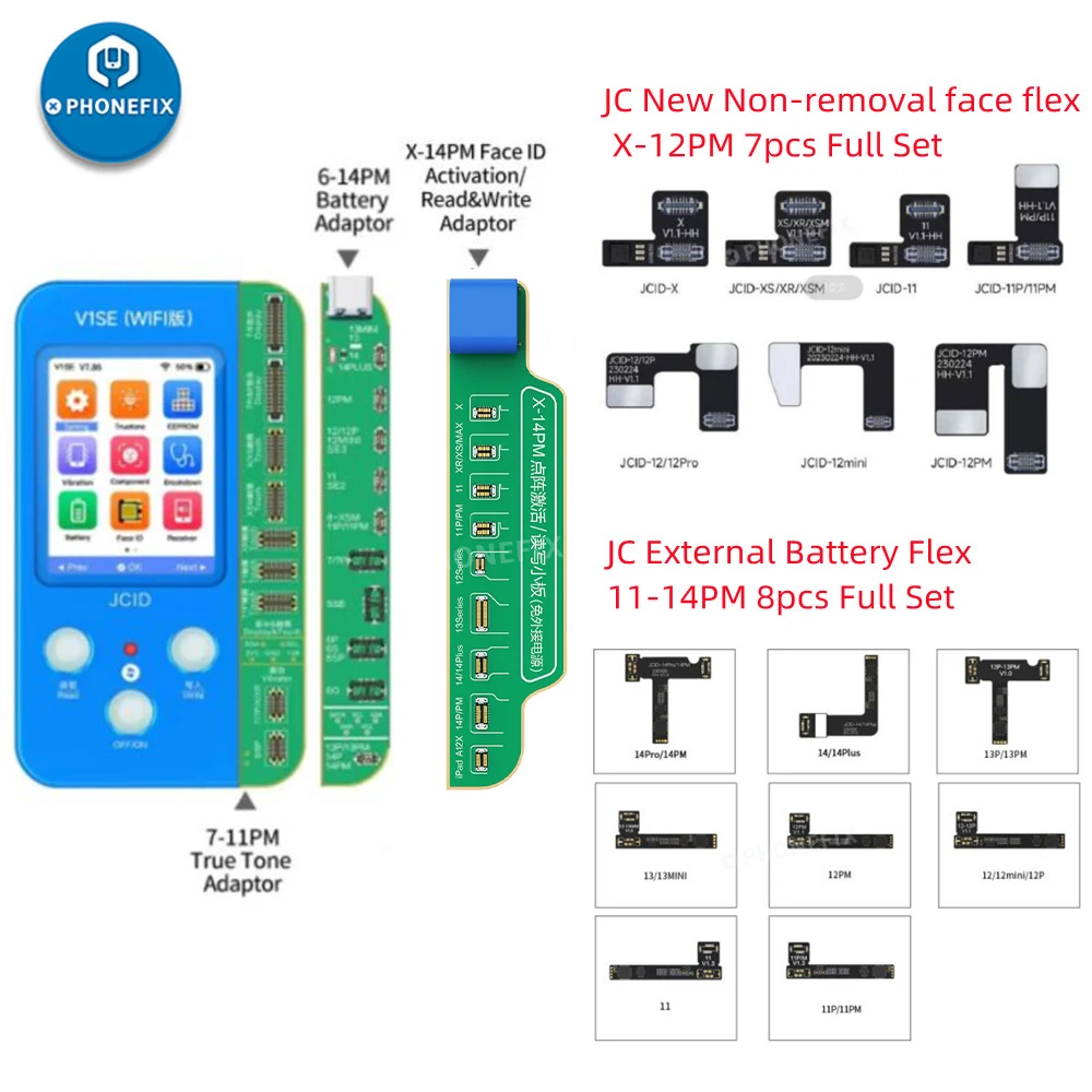 

JCID V1S PRO Battery Repair Flex Cable JC Non-removal Face ID FPC for iPhone X -14PM Face ID Battery Error Health Warning Repair