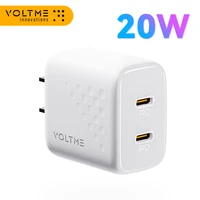 VOLTME USB Type C Charger 20W Fast Charger Quick Charge For iPhone 13 12 Pro Max PD Fast Charging For Xiaomi Samsung Huawei