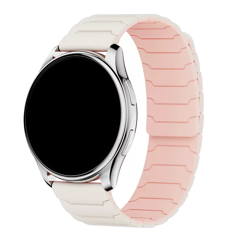 Magnetic Silicone Watchband with Adjustable Loop Strap