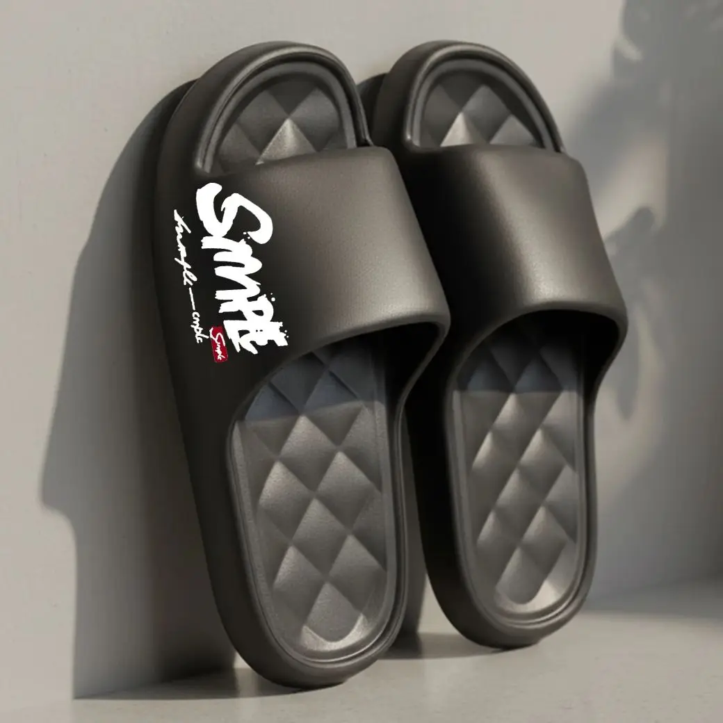 Four-Season Men's Fashion Slippers, Simple Casual Soft Perforated Bathroom Slippers, Suitable for Bathroom, Swimming, Indoor Use, view 4