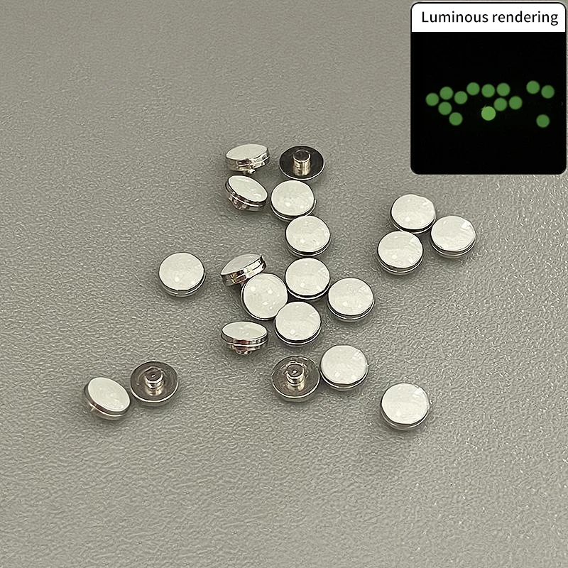 Luminous Blue-Green Bezel Insert with Pearl Dot Accent