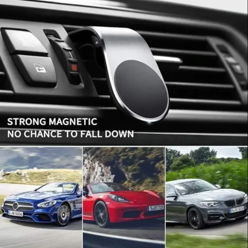 L-Type Magnetic Car Phone Holder Mount Air Vent Smartphone Mobile Stand Bracket Cell GPS Support in Car For IPhone Samsung Redmi