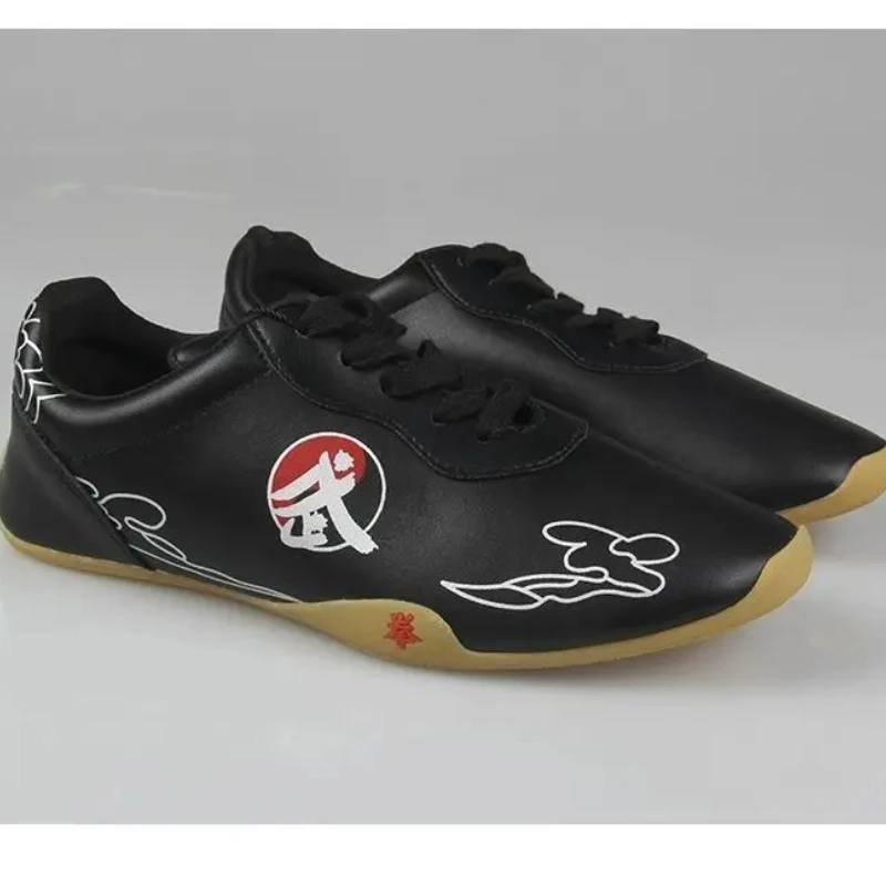 Tai Chi Shoe Soft Leather Sole Men Women Martial Arts Training Shoes Lightweight Sports Performance Shoes