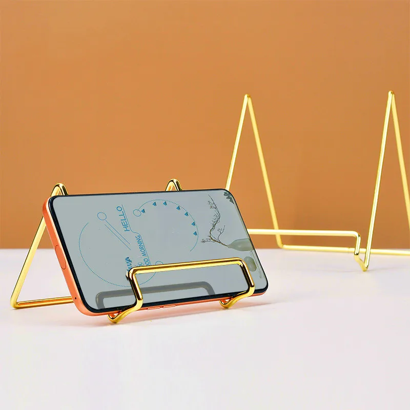Gold Iron Tablet Computer кронштейн ленивый человек смотрит телевизор полки мобильного телефона фоторамки журнала полки