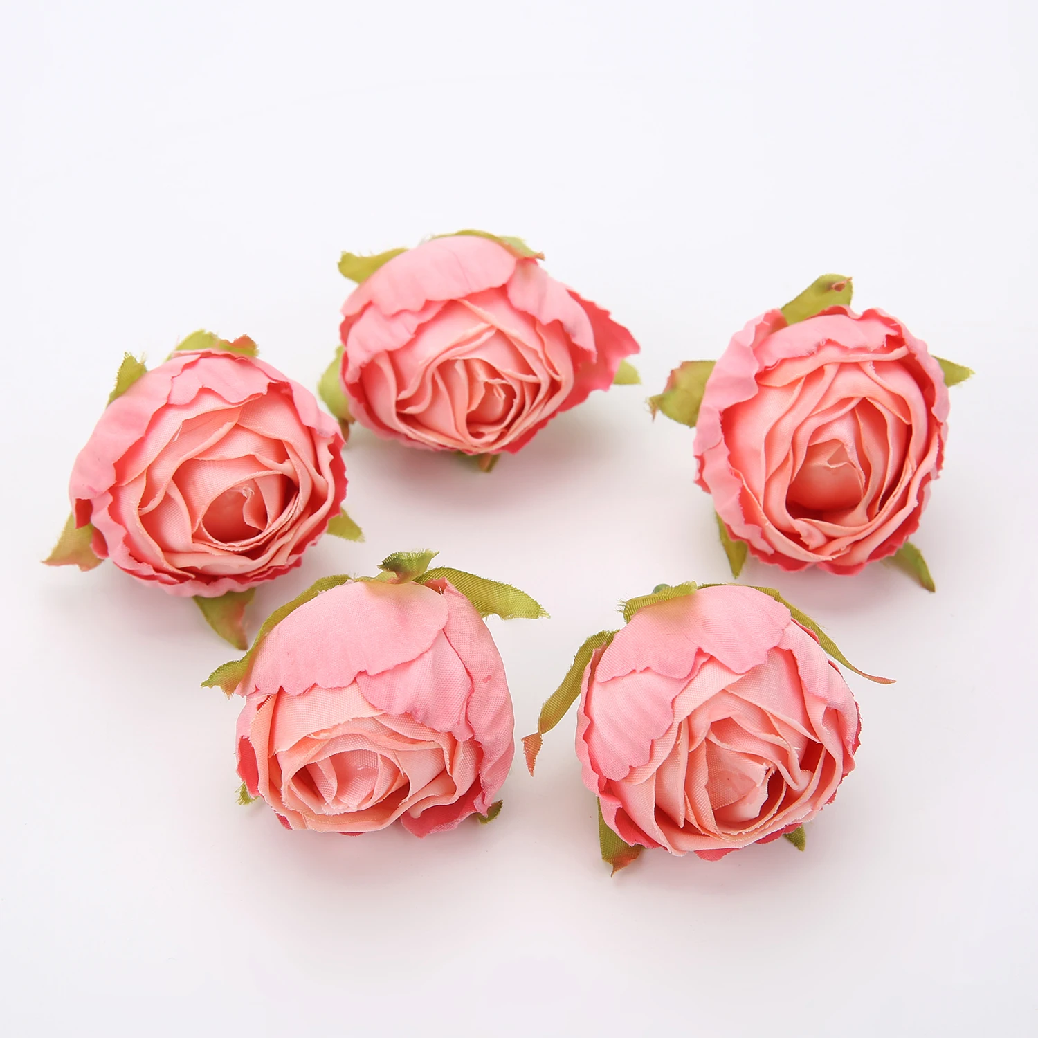 5/10 Stück 4 cm künstliche Rosenblütenköpfe aus Seide für Hochzeitsdekoration, DIY-Kranz, Sammelalbum, gefälschte Blumen, Wanddekoration, Heimdekoration – Detail 9