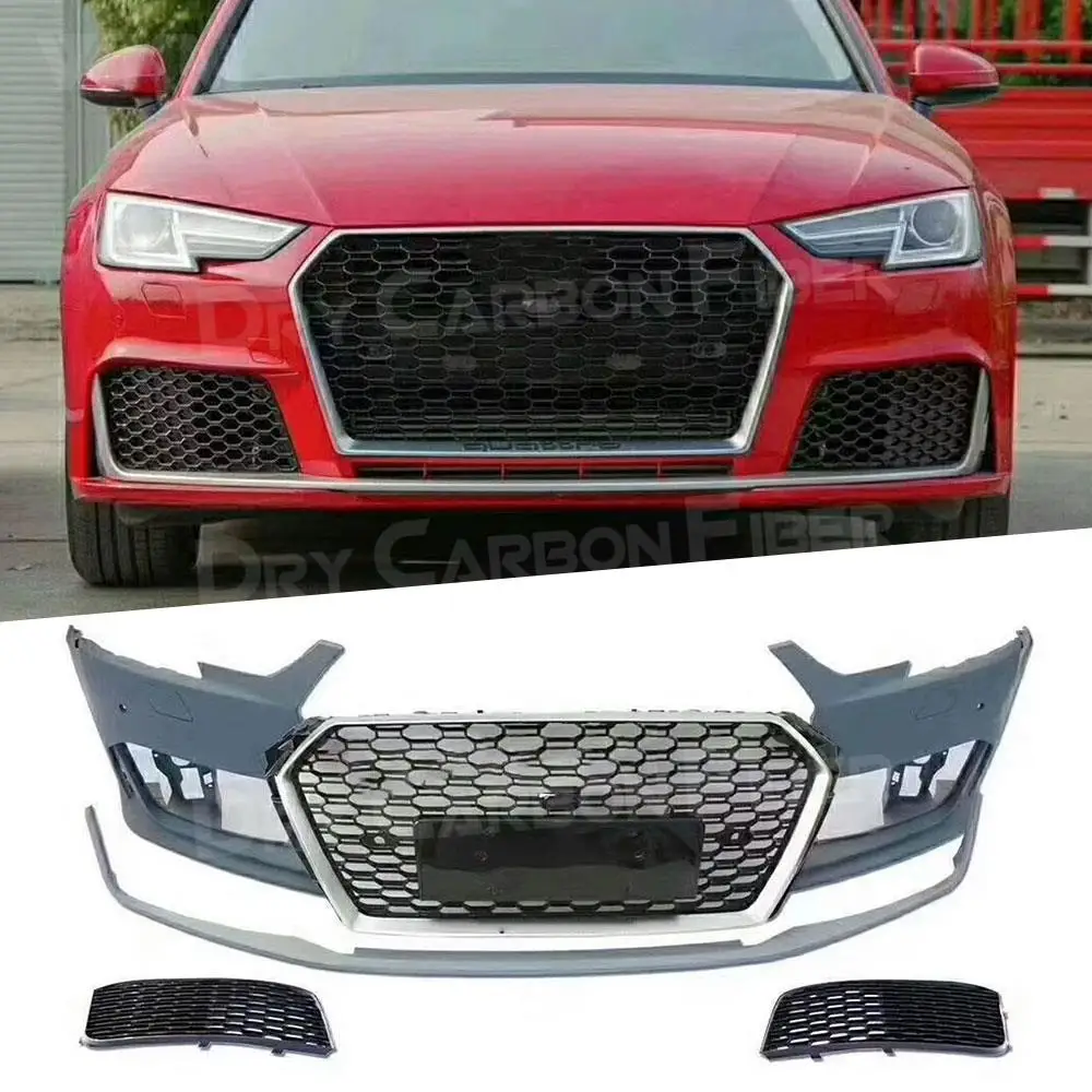 

PP body kit car auto front bumper Rear diffuser grills for Audi A4 RS4 2016 2017 2018