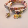 Adjustable Cat Collar Cute Lace Flower Decoration Pet Collar with Bell and Alloy Pendant for Cats and Puppies Kitten Accessories 6