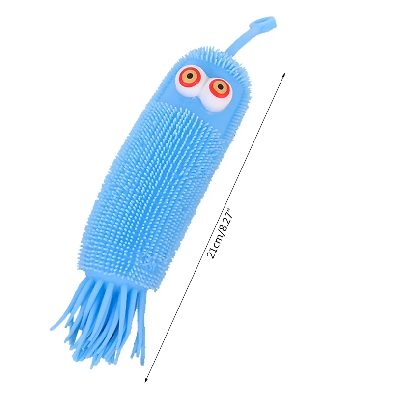 Worms Luminous Caterpillars Toys Light Up Octopus Balls Air-Filled Sensory Toy Christmas Stocking Party Decoration Gift
