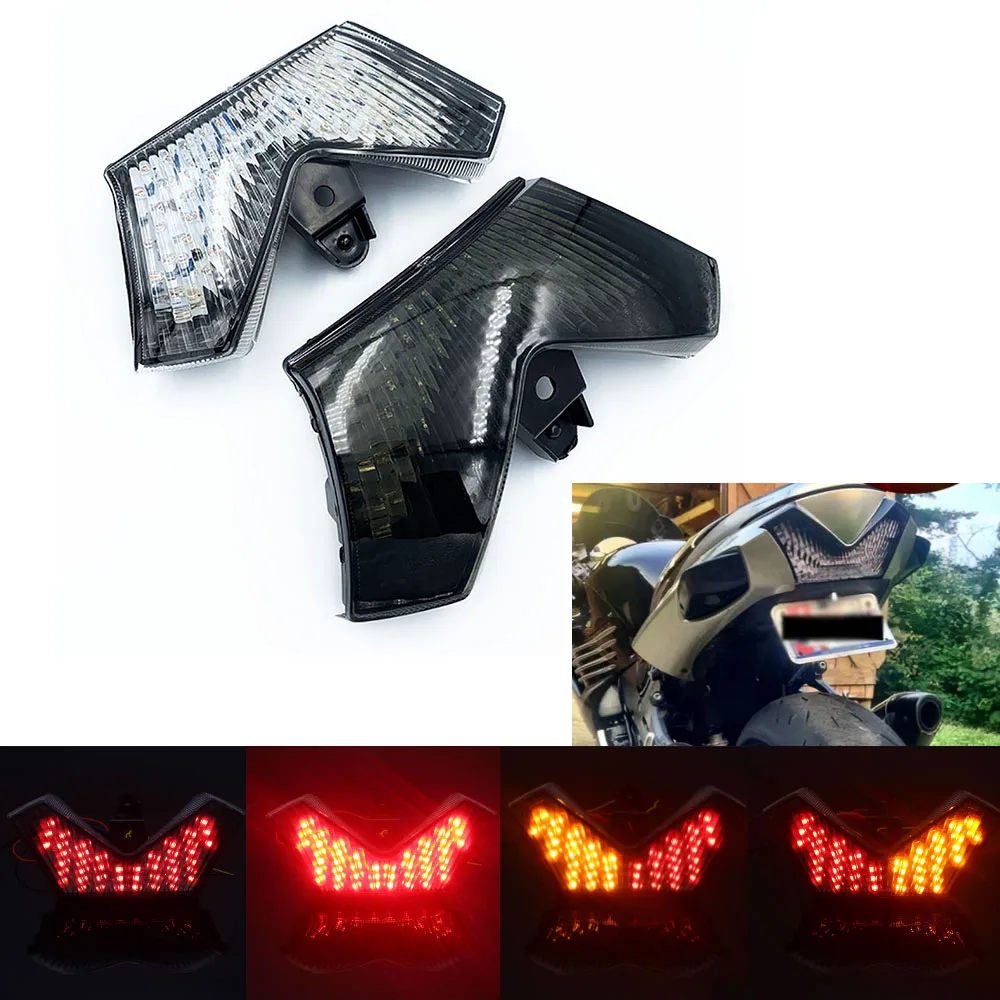 

Rear brake signal integrated LED light smoke 2006-2015 Kawasaki Ninja ZX14 ZX14R ZX-14 ZX-14R ZX1400 ZZR1400 Motorcycle light