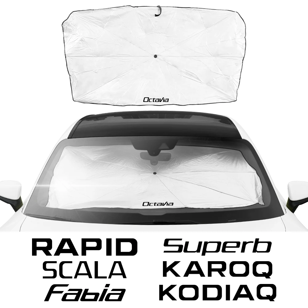 Folding Car Sunshade Umbrella Auto Accessory For Skoda Octavia Fabia