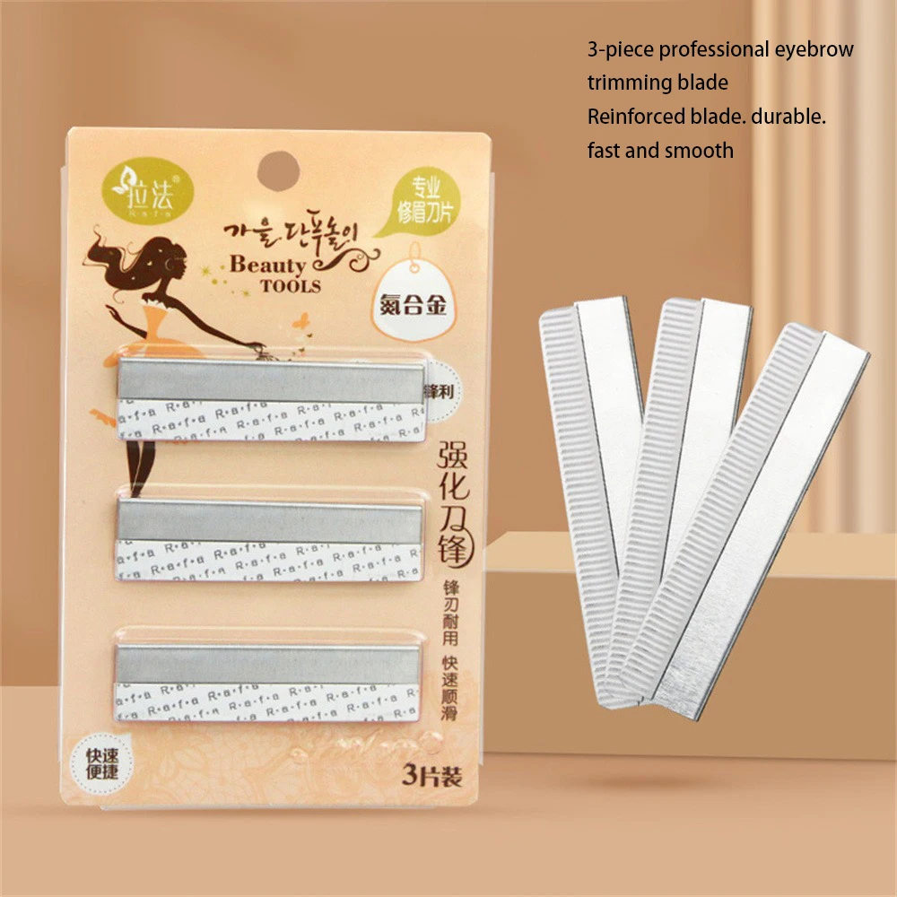 Alloy Blade Durable Silver Eyebrow Scraper Eyebrow Trimming Sharp Knife Small Lifting Knife Makeup Sharp 5.8cm