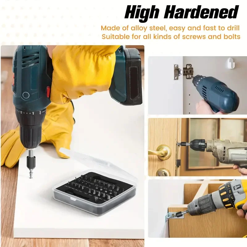 22/33pcs Damaged Screw Extractor Drill Bit Set Stripped Screw Extractor Kit Drill Bit Set Removal Tools With Plastic Storage Box