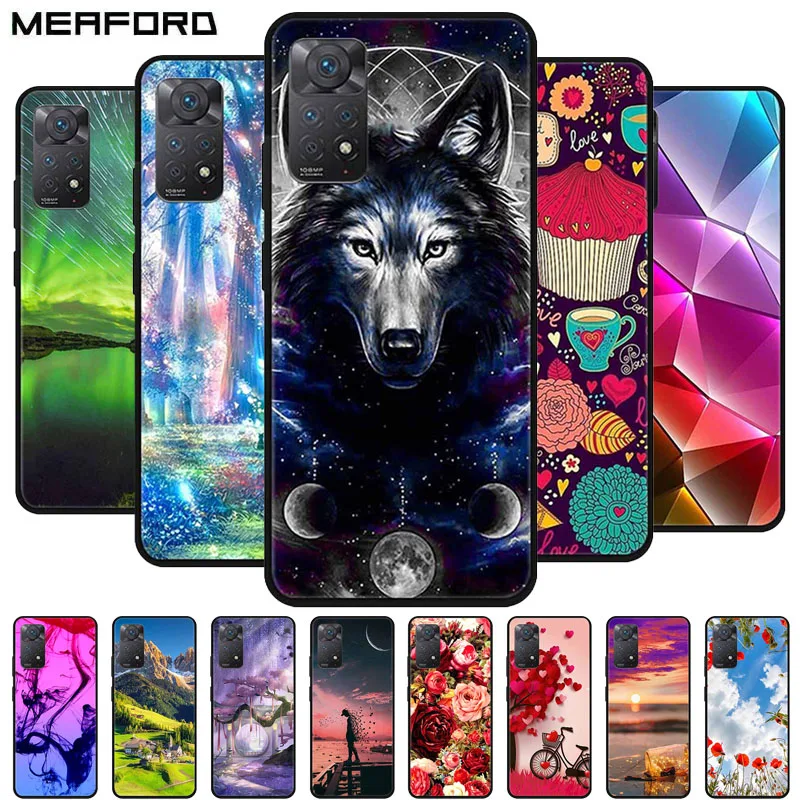 Cover Per Xiaomi Redmi Note 12 Pro 4G Custodia In Silicone Nero Carino Verniciato Tpu Coque Per Xiaomi Redmi Note 12 Pro / Note12 4G Capa