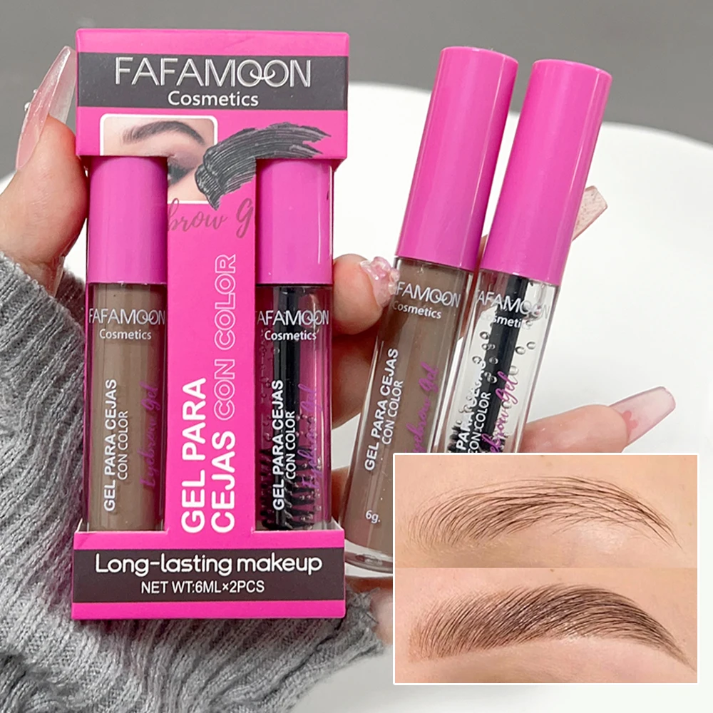 3 Colors Natural Liquid Dyeing Eyebrow Cream Waterproof Long Lasting Non-smudge Mascara Tint Makeup Cosmetic Brow Enhancer Cream 4