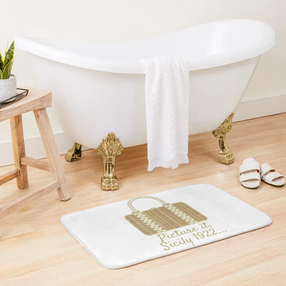 

Sophia's Wicker Purse Bath Mat Absorbent Rug Bathroom Deco Household Items Mat