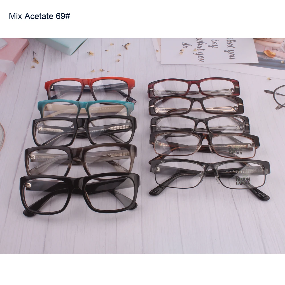 

Mix wholesale promotion quadros glasses men nerd optico lentes eyeglasses women old people can put reading lens Gradient colors