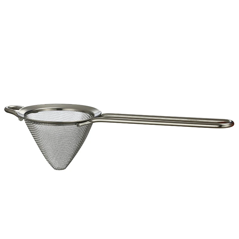 Colino Conico In Acciaio Inox Per Cocktail E Cucina | Maglia Fine | Diametro 7,5 Cm | Manico Ergonomico - Foto 5