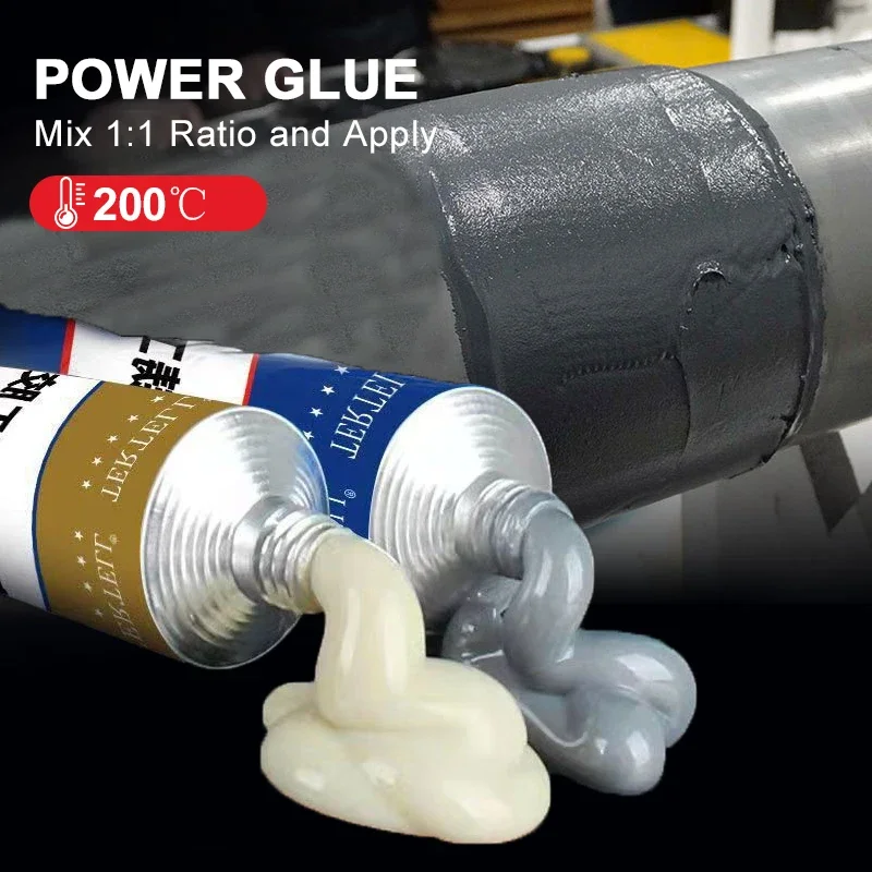

Strong Metal Repair Glue High Strength Cold Welding Glue Magic Plastic Repair Casting Adhesive Heat Resistance AB Glue Sealant