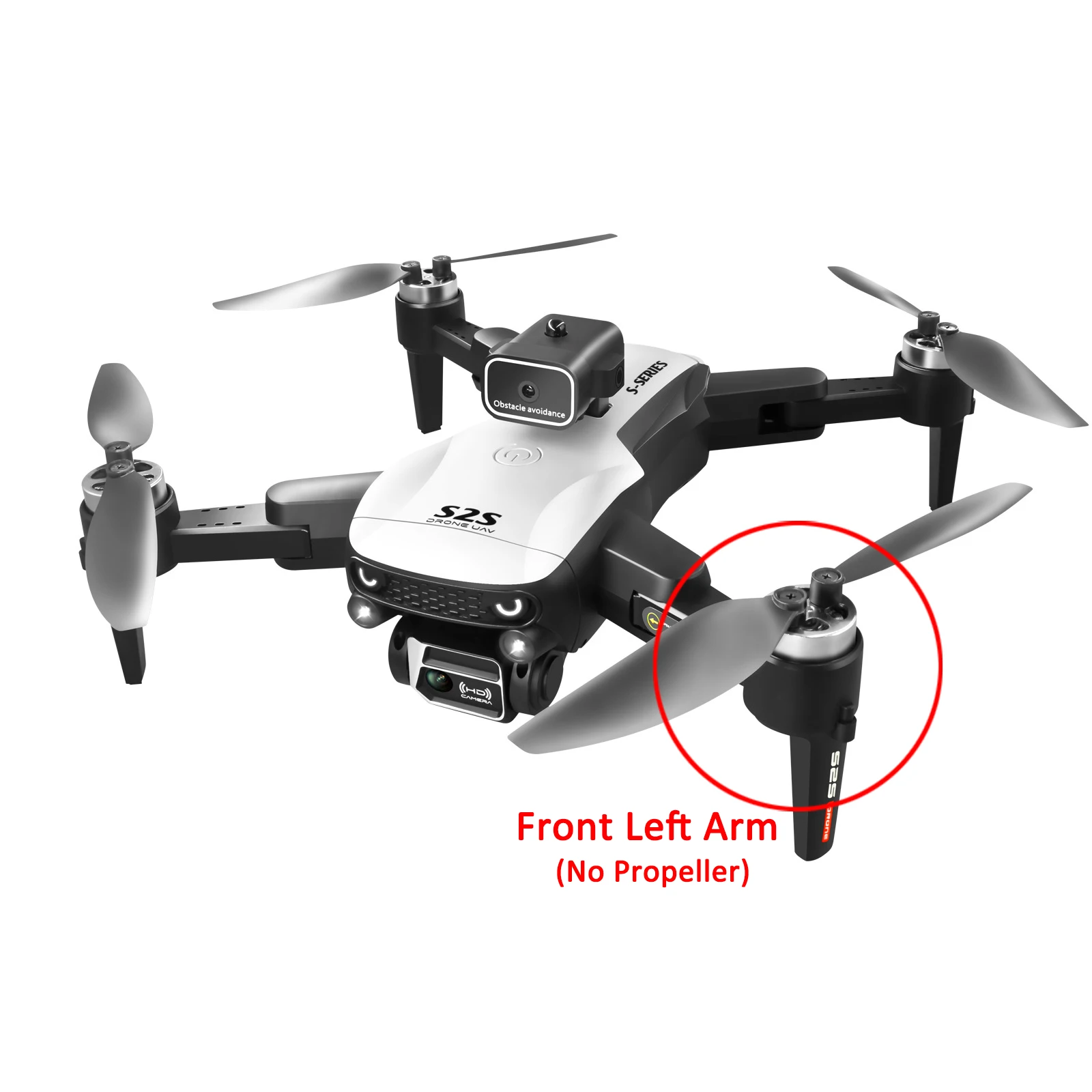 Ensemble de bras de drone FPV course en fibre de carbone, remplacement durable pour quadcopter, montrant la texture du matériau.